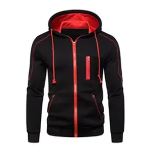 100% coton polaire solide sweat à capuche ensemble séchage rapide respirant automne Jogging haut et bas écologique conception contrastée - Product Image 4