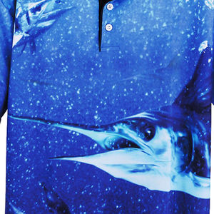 Camisas de pesca de talla grande al por mayor de alta calidad, sublimación de poliéster, tela suave, manga larga, sublimación completa, protección UV OEM - Product Image 5