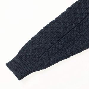 Pull en maille texturée moderne 100% coton de haute qualité anti-boulochage uni pour homme, col rond minimaliste, surdimensionné, streetwear - Product Image 6