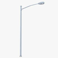 Poste de luz LED CCTV solar inteligente personalizable de 4 metros, poste de lámpara, material de acero para aplicaciones viales, fabricado por el productor