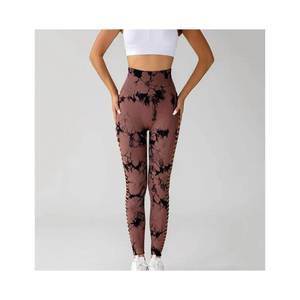 Pantalons de yoga imprimés taille haute, leggings de sport extensibles pour femmes, ajustement confortable pour le yoga, la remise en forme et le port quotidien - Product Image 2