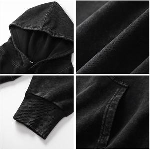 Camiseta de Hombre al por Mayor, 100% Algodón, Lavado Ácido, Peso Pesado de 350 Gramos, Transpirable, Cómoda, Estilo Vintage Desgastado, con Relieve - Product Image 2