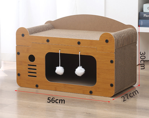 Tv Kattenkrabber Leverancier Dubbellaags Kattenkrabber Huis Krabpad Tv Kat Speeltje - Product Image 4