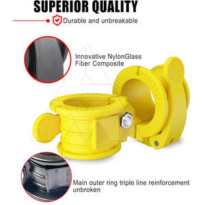 Collier de serrage pour haltères à prix de gros – Dernier style, design unique, en nylon/plastique, fonction antidérapante, couleurs et logo personnalisables - Product Image 3