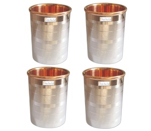Copas de vino de vidrio de metal de cobre de diseñador a bajo precio Diseños de moda Diseños más de tendencia Uso muy exigente en hoteles - Product Image 4