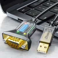 Adaptador Convertidor Serial DB9 Macho a Macho DTECH, Cable Serial USB 2.0 a RS232, 0.5m 1.5m 3m