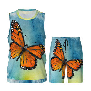 100% poliéster personalizado equipo de baloncesto uniforme Bsci poliéster ropa deportiva camisetas sin mangas con pantalones cortos - Product Image 1