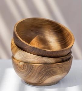 Elegantes cuencos de madera hechos a mano para servir frutas diseñados para cada ocasión gastronómica y uso decorativo - Product Image 5