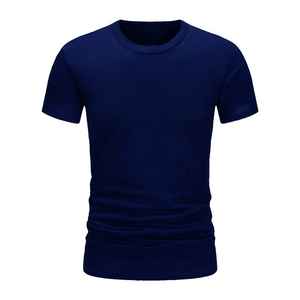 Camiseta de algodón de verano para hombre, Camiseta de cuello redondo informal cómoda de manga corta ajustada a la moda - Product Image 6