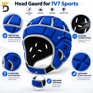 อุปกรณ์ป้องกันศีรษะสำหรับกีฬา 7V7 ให้การเคลื่อนไหวที่ยืดหยุ่น ระบบกันกระแทกที่เชื่อถือได้ และการปกป้องที่สบายสำหรับการฝึกซ้อมและการเล่นบนสนาม - Product Image 6