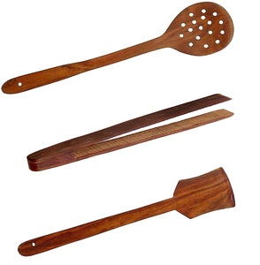 Pinzas de cocina largas de madera hechas a mano con opción PERSONALIZADA mango de madera duradero para asar servir cóctel agitador - Product Image 3
