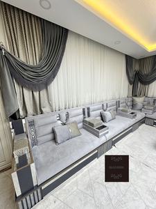 Oriental Floor Seating Ethnic <b>Sofa</b> <b>Arabic</b> Majlis <b>Sofa</b> Ottoman Style <b>Sofa</b> <b>Arabic</b> Jalsa Set Luxury Oriental Floor Seating - Product Image 3