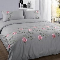 Ensemble de literie personnalisable de luxe botanique classique 10 pièces 100% polyester 400TC Housse de couette à imprimé feuilles Écologique Réversible