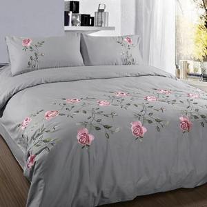 Ensemble de literie classique de luxe botanique 10 pièces 100% polyester 400TC Housse de couette à imprimé feuilles Design réversible écologique Hôtel - Product Image 6