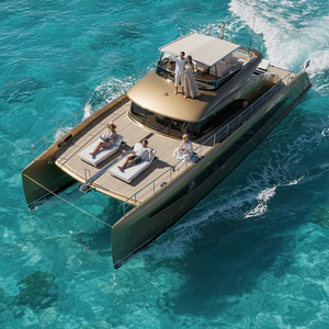 UBI 1012 Customized Luxury 10m Welded <b>Sport</b> Aluminum Catamaran Outboard Cruising Diving Leisure Fishing Boat Sightseeing Charter - Product Image 1