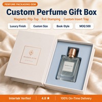 Boîte d'emballage personnalisée pour huiles essentielles et parfums, style livre à ouverture magnétique, boîte cadeau pour soins de la peau, impression de logo en relief