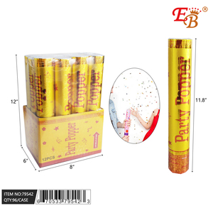 12 \ "colore dorato coriandoli biodegradabili partito Popper 96 pz/Cs per il genere rivelare la laurea di Capodanno decorazione di carta di Halloween - Product Image 1