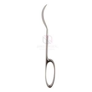 Levier manuel Lane Bone 10 mm, poignée annulaire pleine courbure 270 mm, acier inoxydable allemand, certifié CE, classe I, chirurgie orthopédique - Product Image 1