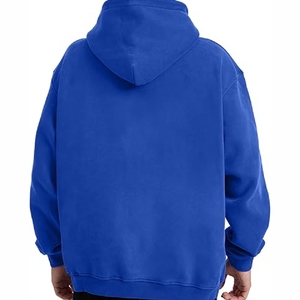Sweat-shirt classique bleu foncé pour homme, en coton doux, pour l'hiver, taille et design personnalisés, prix de gros avantageux - Product Image 2