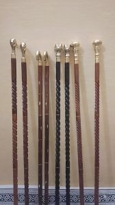 Canes de marche pliantes en bois avec poignée en laiton, cadeaux originaux pour le Nouvel An, la Saint-Valentin, la fête des pères, Thanksgiving - Product Image 5