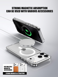 Amor Sport Étui de protection magnétique anti-empreintes digitales anti-rayures mince transparent dur PC antichoc pour 17 Plus Handodo - Product Image 3