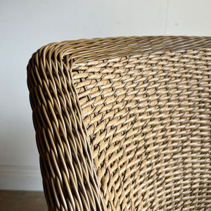 Florentina hecha de marco de madera de teca Silla de comedor de jardín de ratán para exteriores o interiores Acabado natural - Product Image 5