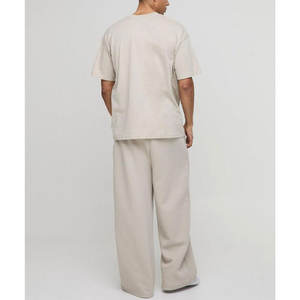 Camiseta de cuello redondo de algodón 100% de la mejor calidad para hombres, camisetas de diseño de gran tamaño informales antiarrugas transpirables hechas a medida - Product Image 2