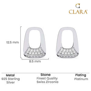 NOVAMART Fine Geometric & Water Drop 925 <b>Sterling</b> <b>Silver</b> <b>Stud</b> Earrings for Women Girls Wholesale Export - Product Image 5