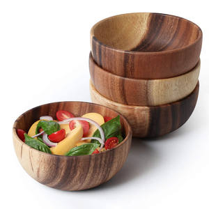 ชุดชามไม้อะคาเซียสำหรับเสิร์ฟอาหารสไตล์นอร์ดิก - Product Image 2