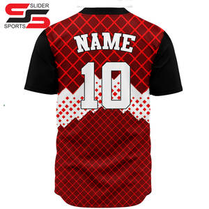 USA Baseball Jersey Imprimer OEM Polyester sublimé Maillots de baseball vierges personnalisés Jersey Baseball - Product Image 2