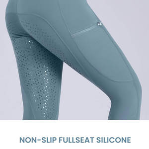 Pantalon d'équitation en tissu extensible et confortable, avec matière respirante et toucher doux - Product Image 6