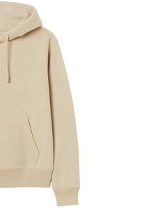 Sudadera con capucha unisex en beige, sudadera de lana lisa con bolsillo de canguro, ropa informal, ropa de invierno de algodón suave - Product Image 2