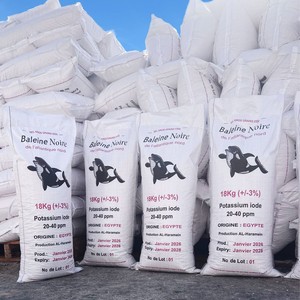 Sel de table égyptien Baleine Noire, sel de mer raffiné, gros sel blanc pur à 99,8 %, iodé (NaCl), durée de conservation de 24 mois, en vrac - Product Image 3