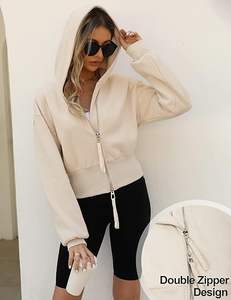 Sudadera de manga larga para mujer, Jersey cálido de gran tamaño, aspecto de calle minimalista, tela suave y acogedora - Product Image 2