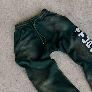 Custom printed Men <b>Distressed</b> Embroidery sweatpants at hot price and <b>top</b> selling - Product Image 5