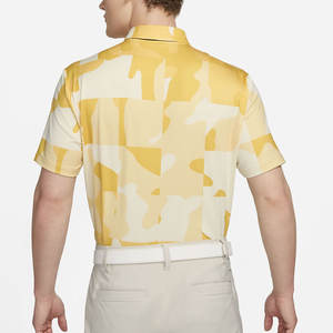 Chemises de golf pour hommes avec logo personnalisé en toile solide respirante à sec et coupe ajustée - Product Image 2