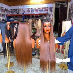 Perruques en cheveux humains de fournisseur de premier plan, produits en cheveux vierges vietnamiens, perruque lisse sans colle, perruque en dentelle frontale en cheveux humains - Product Image 1