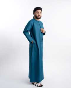 Vente chaude Premium Personnalisé Hommes Vêtements Musulmans Respirant Manches Longues pour Daffah Dubai Thobe pour le Printemps Plus Size Options - Product Image 5