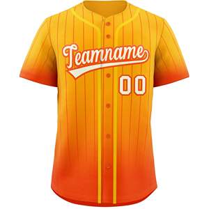 Camiseta de béisbol para hombre, personalizable, nombre del equipo, cuello en V, botones, manga corta, tela transpirable, absorbe la humedad - Product Image 2