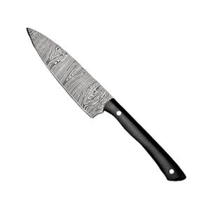 มีดเอนกประสงค์สำหรับเชฟดามัสกัสทำมือด้ามจับทำจากเรซินพร้อมปลอกหนังมีดทำครัวคมงานตามสั่ง - Product Image 2