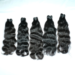 Vente en gros 100% brut non transformé, vague profonde, vendeur vierge naturel, paquet de cheveux humains indiens ondulés soyeux pas cher - Product Image 4