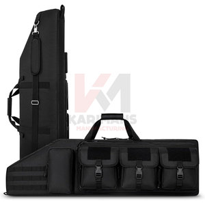 Heavy Duty Tactical Double Paintball Case Soft <b>Bag</b> 36 42 48 Inch Padded Backpack Removable <b>Divider</b> Adjustable Straps Large - Product Image 3