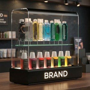 Exhibidor de Productos Líquidos de Acrílico Personalizado con Cubierta Antipolvo para Mostrador - Product Image 5