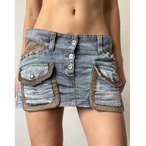 Shorts en jean en tissu de coton de taille personnalisée moderne, autres artisanats, jeans courts, pantalons courts, artisanat manuel MS - Product Image 5