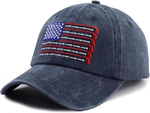 Casquette American Golf USA Flag pour hommes et femmes Casquette de baseball vintage en coton ajustable pour jouer au golf aux États-Unis - Product Image 2