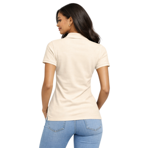 Polo Sororité Grecque Ivory 08 pour Femmes, Rose et Vert, Vêtement Polo Casual Chic pour Sororité Universitaire - Product Image 2