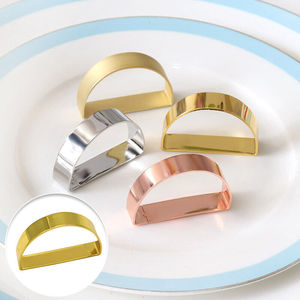 การออกแบบที่มีสไตล์อุปกรณ์อาหารเย็นที่ได้รับความนิยมแหวนผ้าเช็ดปากโลหะทําด้วยมือโบราณเสร็จสิ้นน่าดึงดูด - Product Image 6