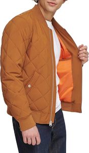 Solid Color Wholesale OEM Custom Logo Polyester Waterproof Spring <b>Quilted</b> Jacket Parka Padded Plaid High Street Breathable - Product Image 4