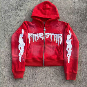 เสื้อมีฮู้ดปักลายความทุกข์สำหรับใส่กลางแจ้งเสื้อผ้าแฟชั่นใช้ในฤดูหนาว - Product Image 6