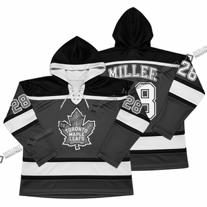 NEW 2025 High Quality sublimated Tackle Twill Embroidery Hockey Jersey <b>Hoodies</b> Custom Made <b>Winter</b> Fleece Ice Hockey Hoodie - Product Image 4